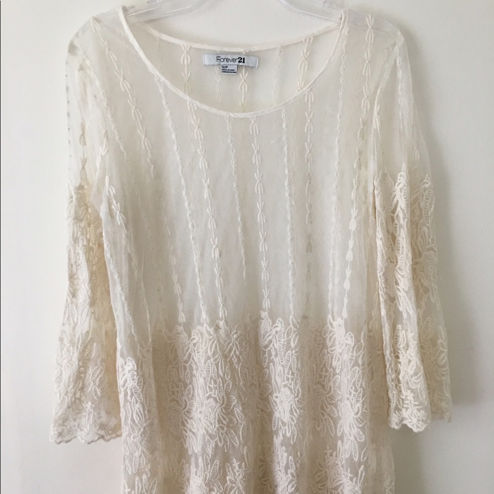 Floral See Thru Top