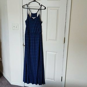 Blue maxi dress