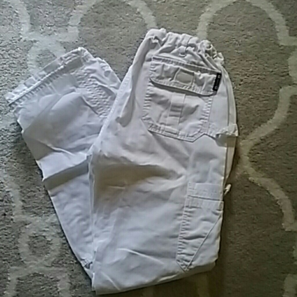 Koi White Cargo Scrub Pants!