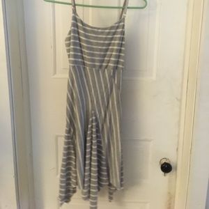 Grey stripped dress