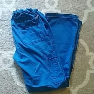 Koi Royal Blue Cargo Scrub Pants.