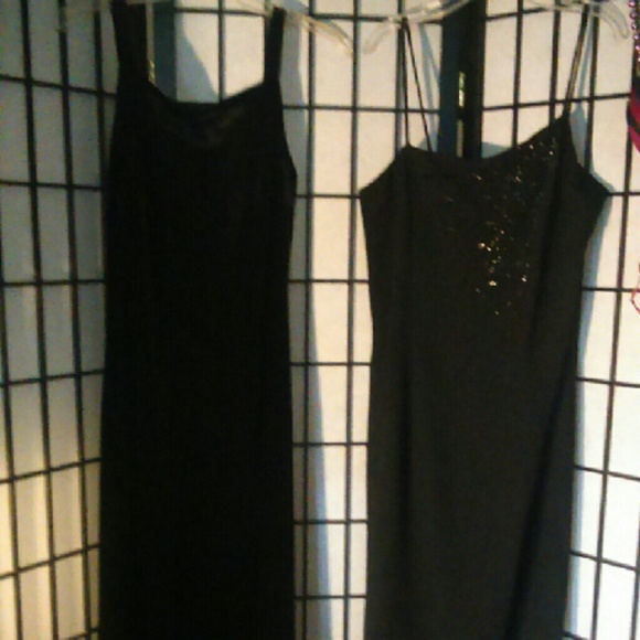 EUC 2 Black Formal Dresses size 6 - Picture 1 of 4