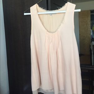 Alexander Wang peach sleeveless blouse