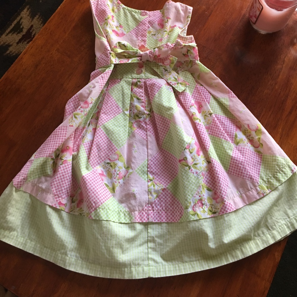 Girl's patchwork pattern sundress - Picture 4 of 4