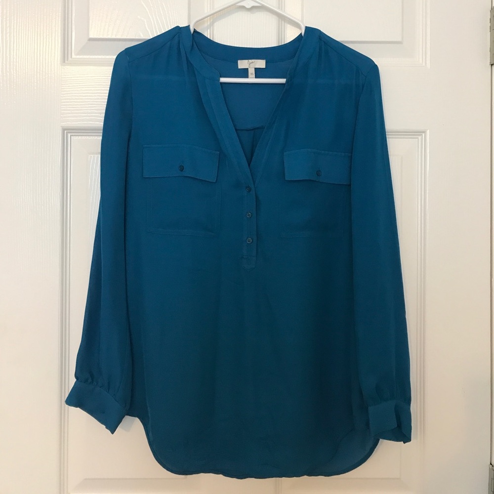 Joie Silk Blouse. New without tags! Dark Teal.