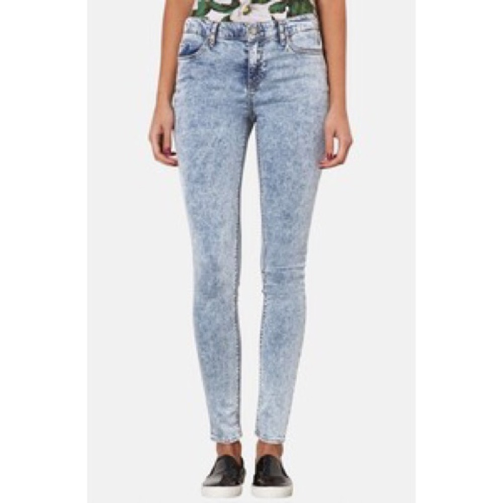 Zara acid wash skinny jeggings