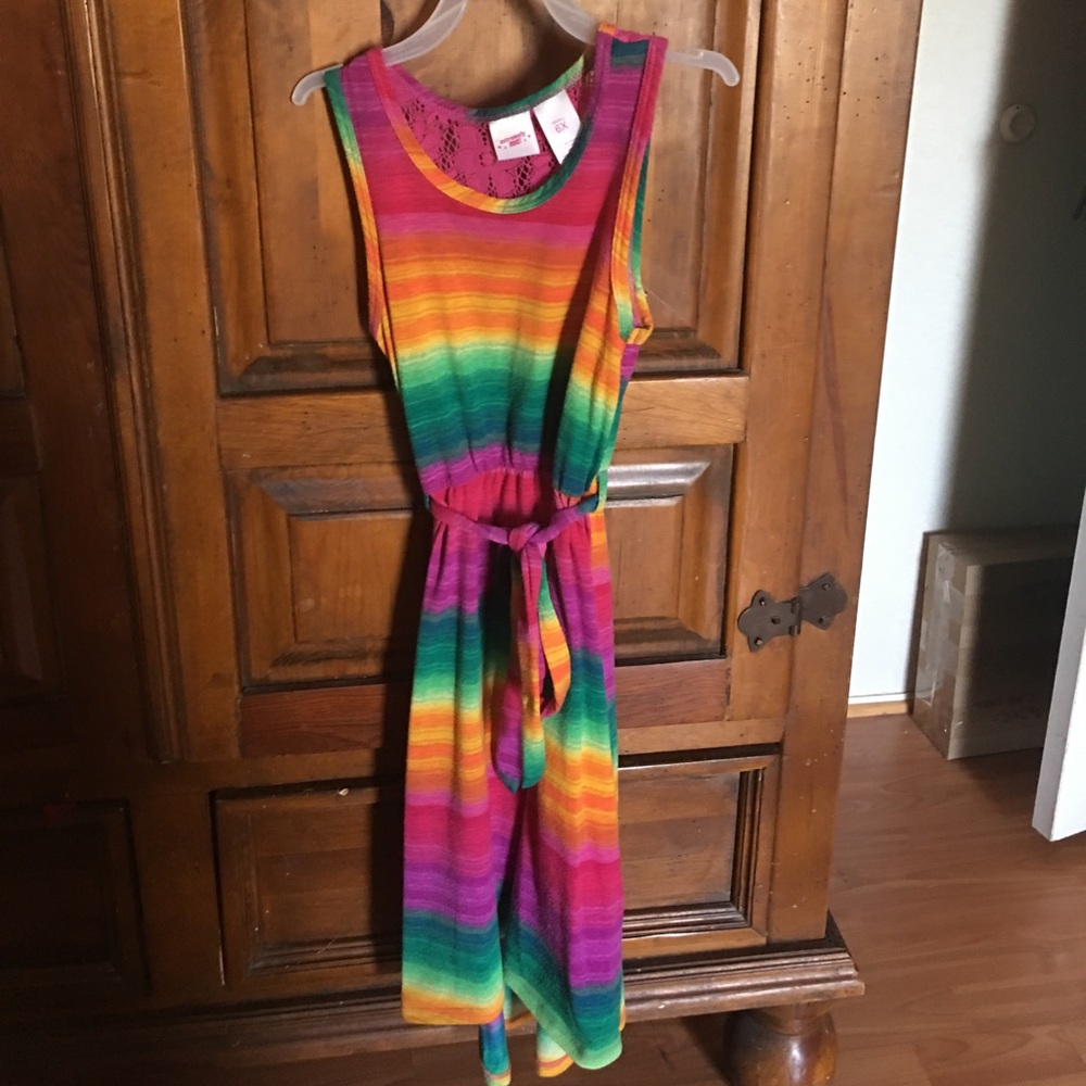 Girl's hi-lo maxi dress, size 6X
