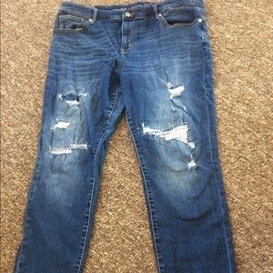 Plus size Distressed Denim Jeans