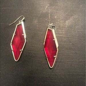 Kendra Scott burgundy illusion Bexley earrings