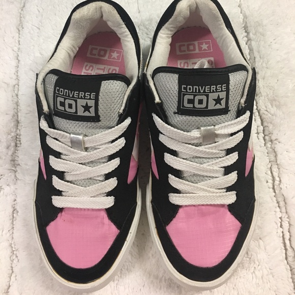 Converse shoes Black Pink Metallic Size 7 - Picture 3 of 5