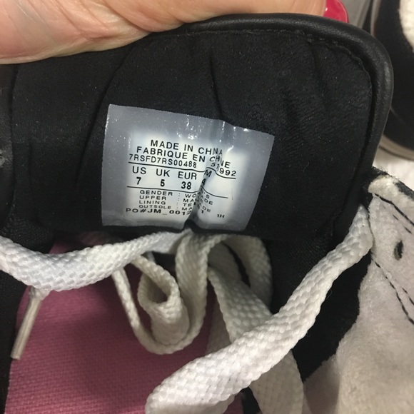 Converse shoes Black Pink Metallic Size 7 - Picture 5 of 5