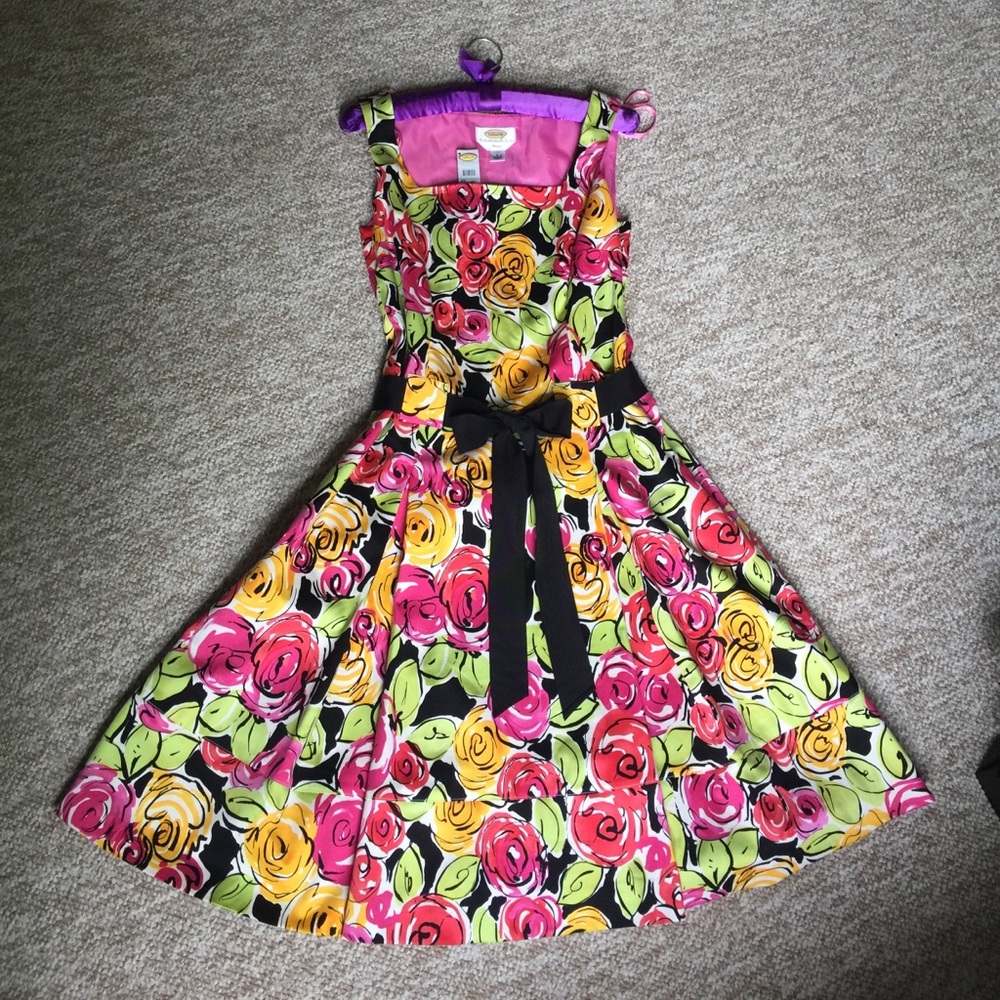 NWT Talbots Petites  Colorful Midi Dress size 4P