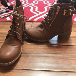 Brown booties