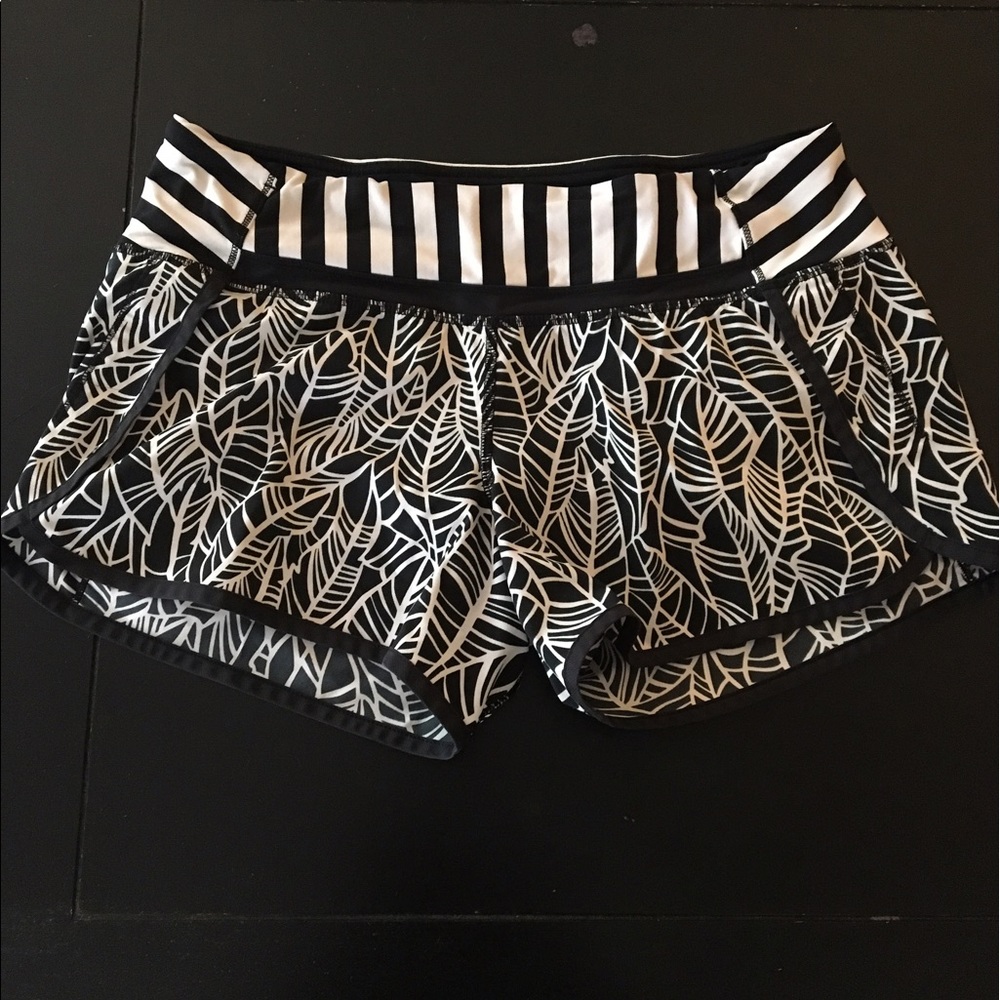 Lululemon athletic running shorts.