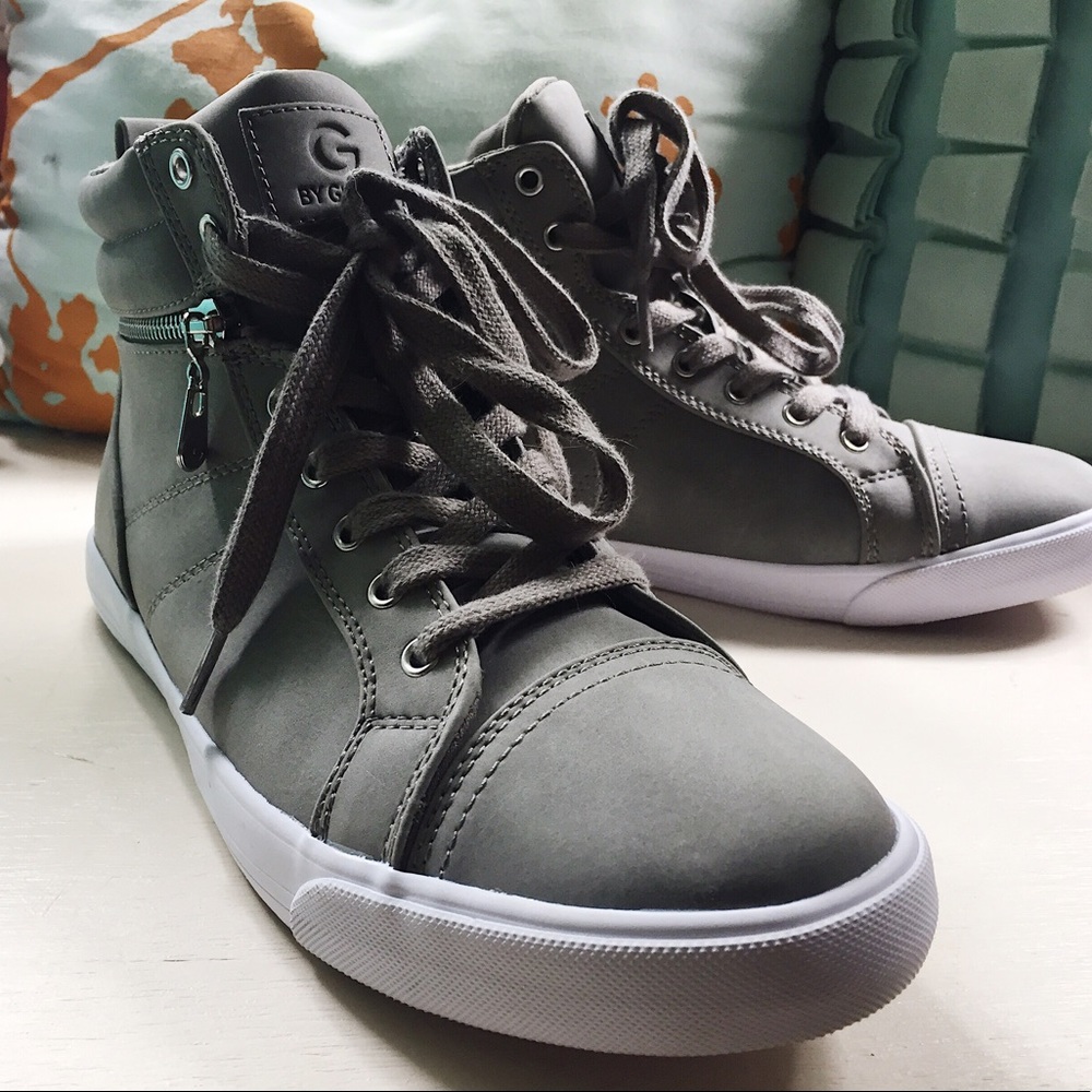 NWOT G by Guess Grey High Top Sneakers