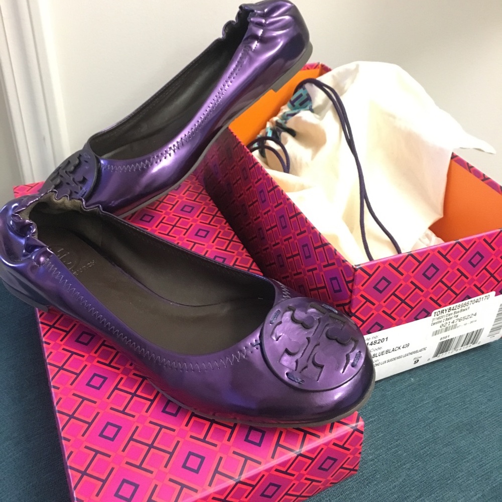 Tory Burch new patent leather ballet flats sz 8.5