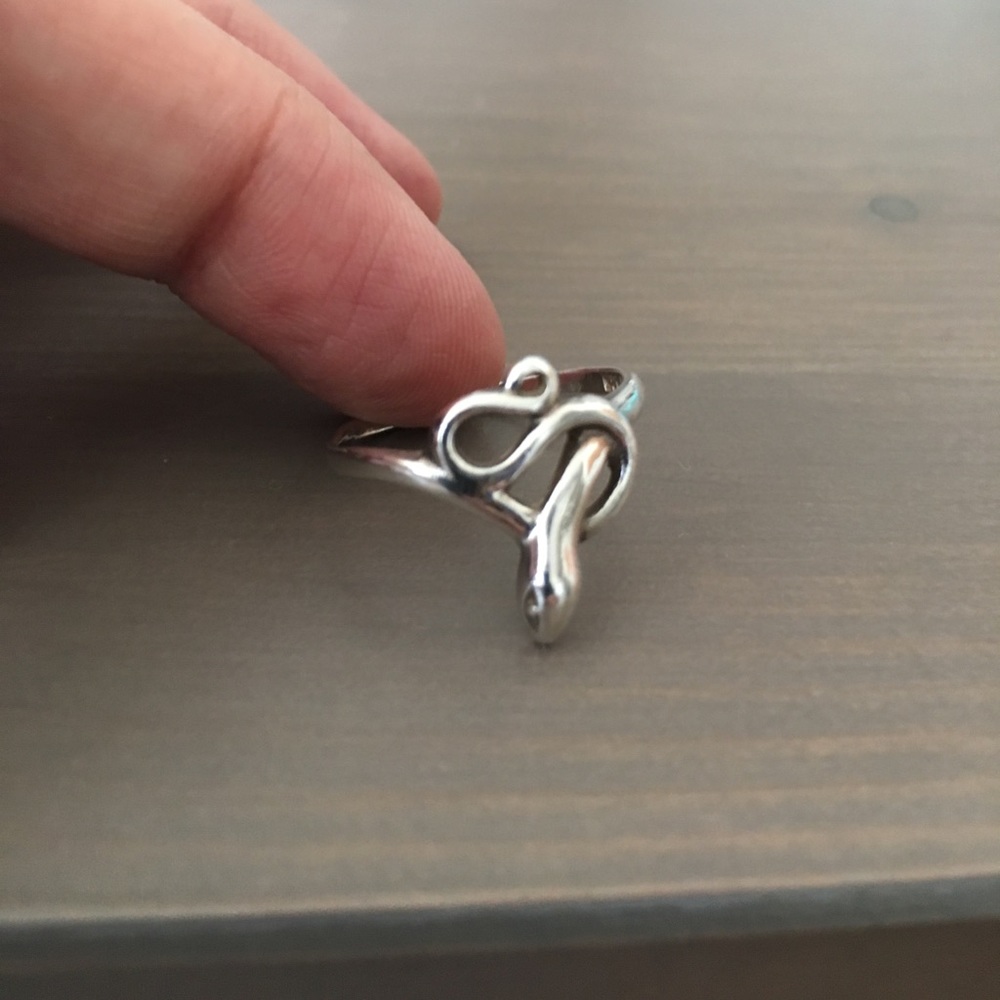 Silver snake ring