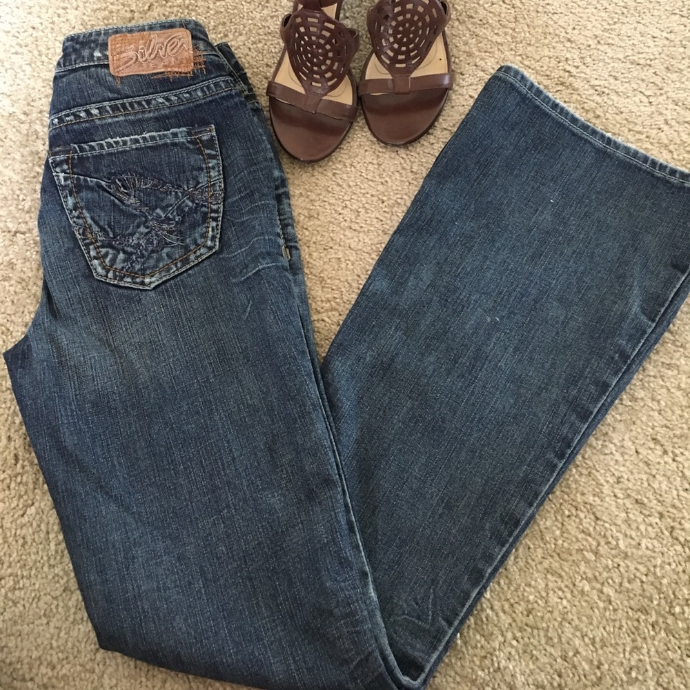 Vintage Silver Jeans Suki Mid Rise Flare