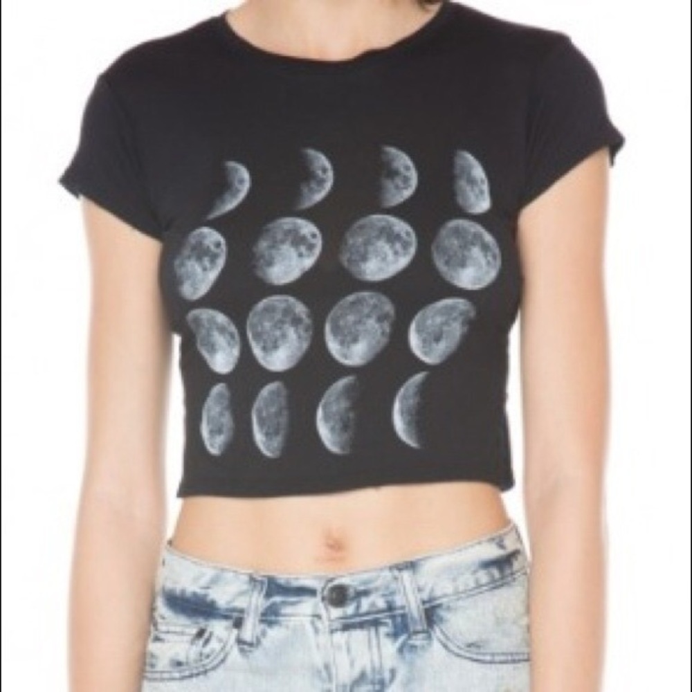 Brandy Melville moon phase crop top