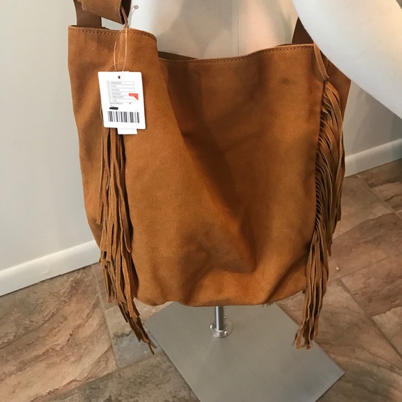 Urban Outfitters brown suede fringe bag - Picture 5 of 7