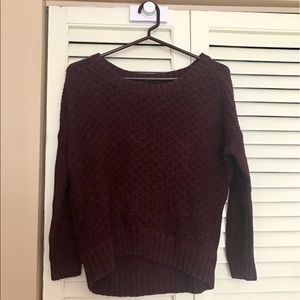 Small Maroon American Eagle Knit Sweater