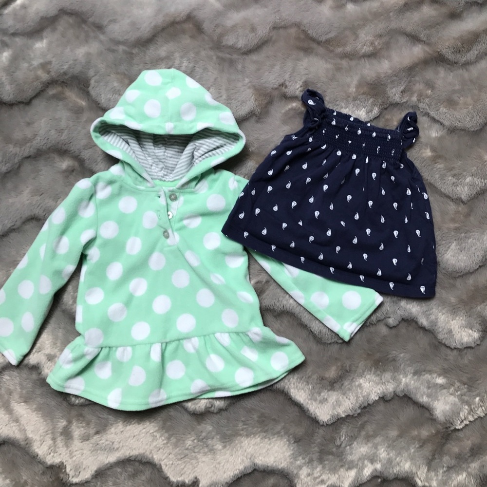 Bundle Carter's 24m sailboat top/fleece sweatshirt