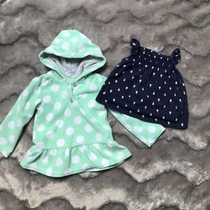 Bundle Carter's 24m sailboat top/fleece sweatshirt