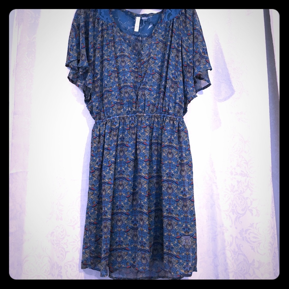 Blue Bohemian Dress