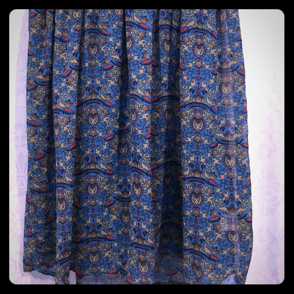 Blue Bohemian Dress - Picture 3 of 3