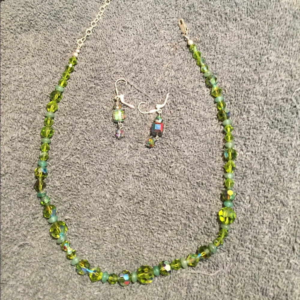15 inch necklace with earrings