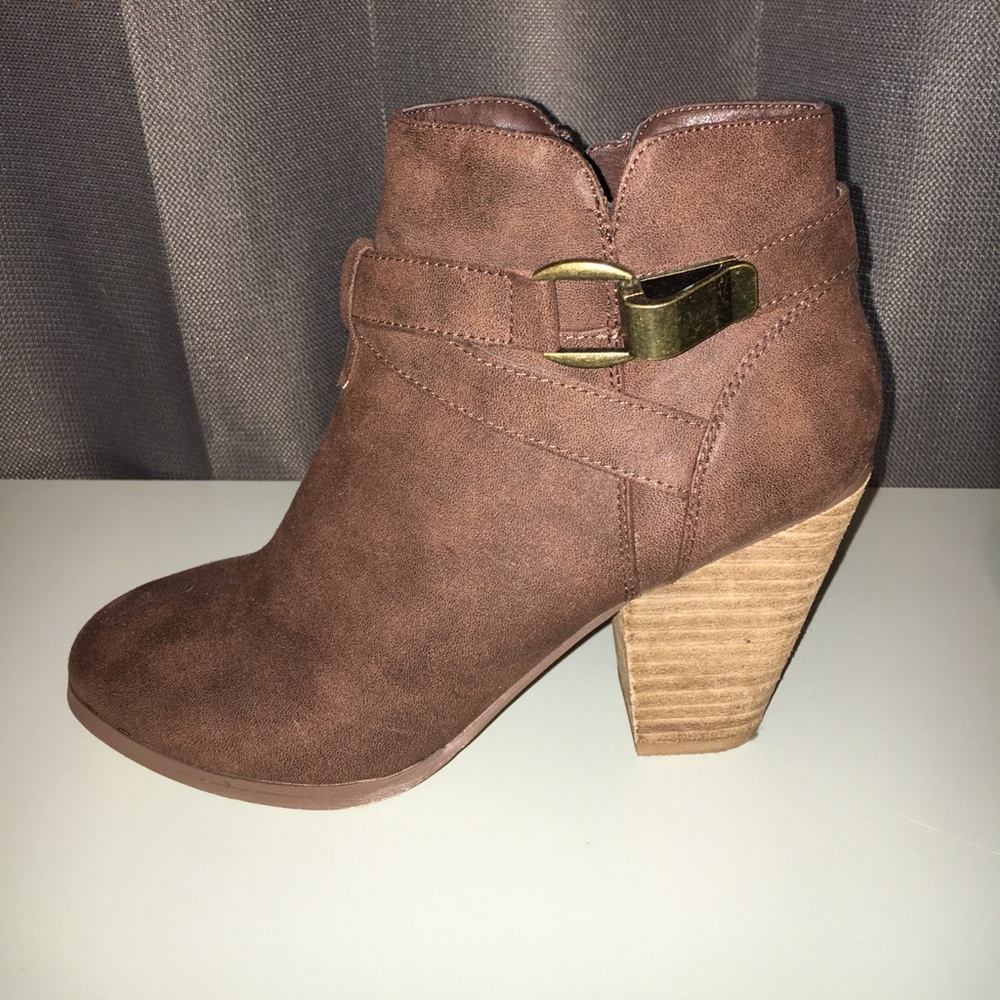 Brown booties