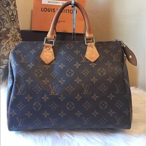 Authentic LV Speedy 30 monogram