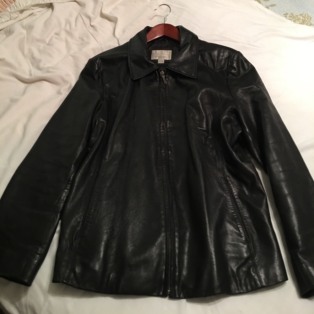 SOLD Black Lambskin Jacket