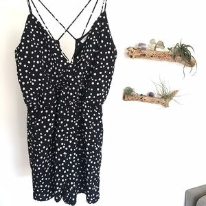 NWOT Urban Outfitters/Kimchi Blue Polka Dot Romper