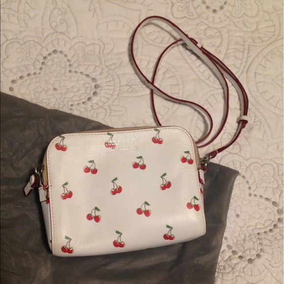 DOUBLE CHERRY PURSE CROSSBODY NEW!