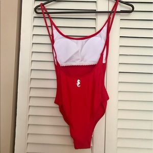 NWOT Red One-piece Bathing Suit