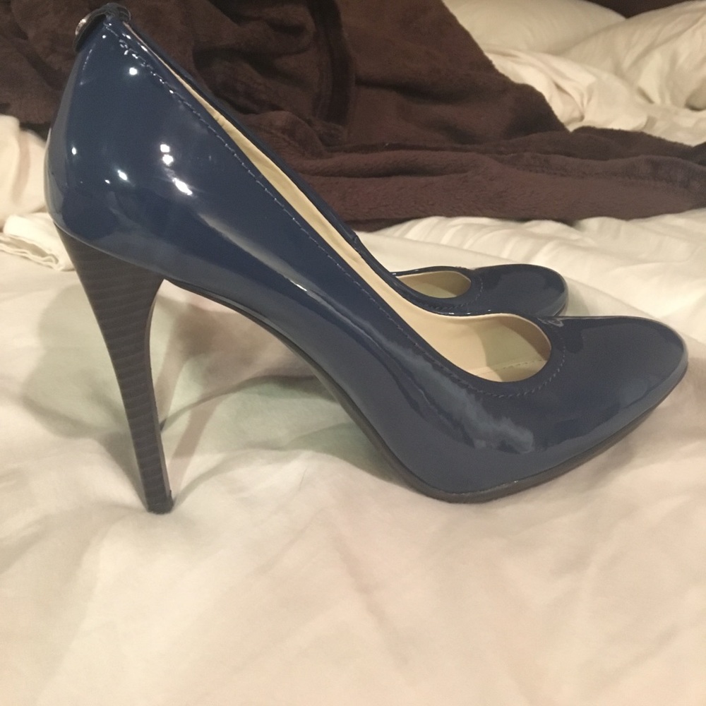Blue Calvin Klein pumps