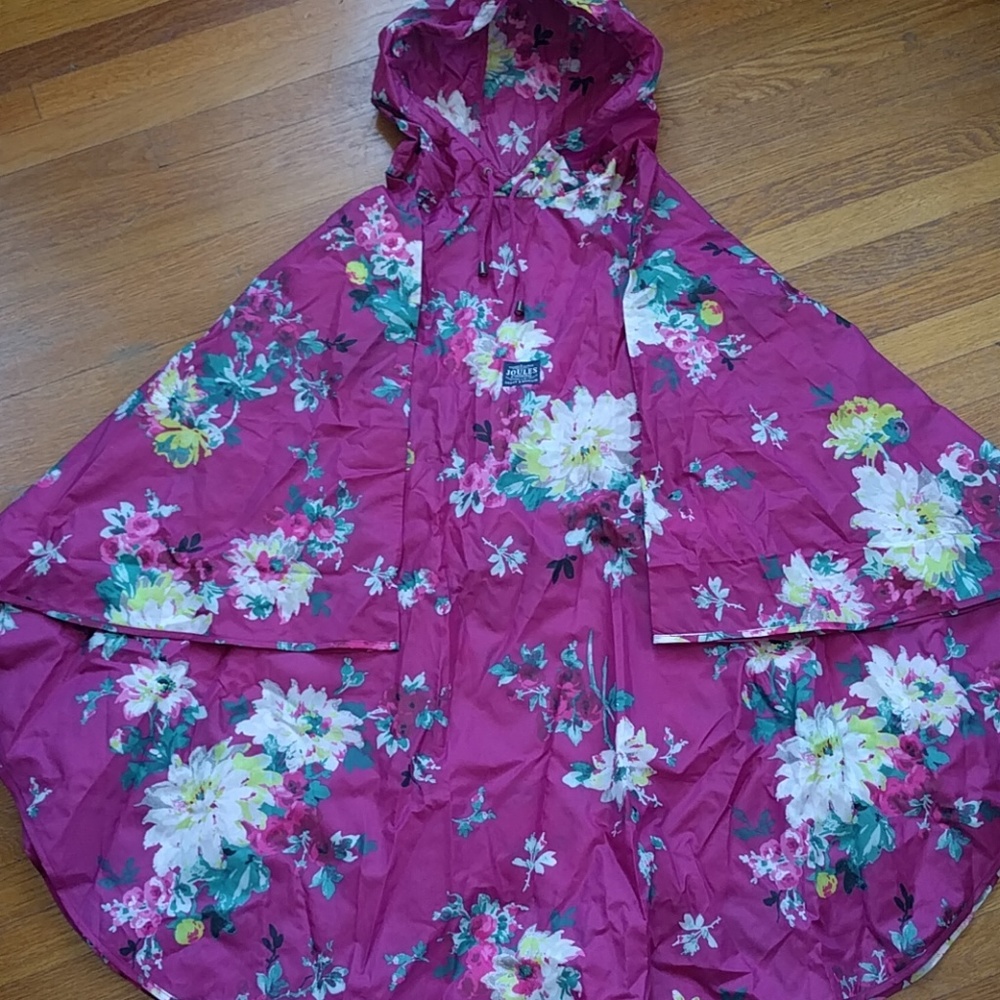 Joules Clothing floral print rain poncho