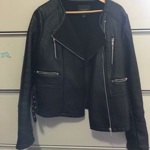 Biker polyurethane jacket