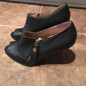 Calvin Klein leather peep toe