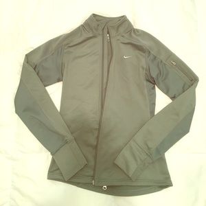 Nike dry fit green zip up jacket