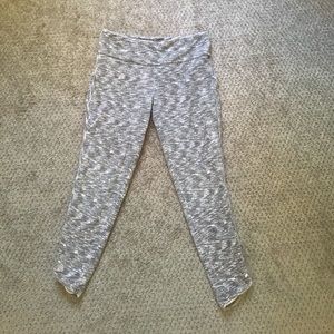 Grey and white leggings