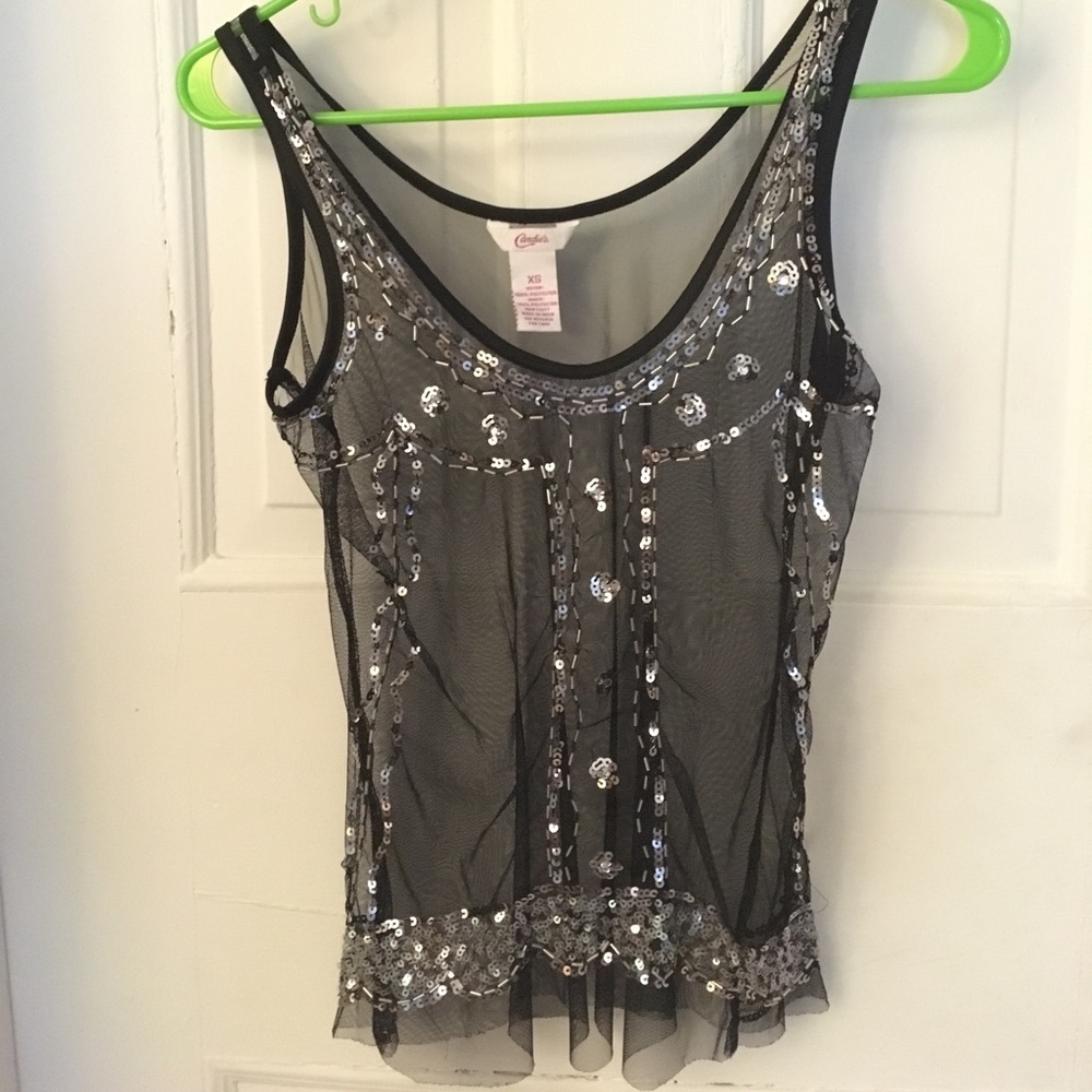 Sheer tank top