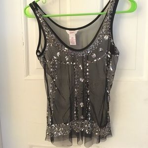 Sheer tank top
