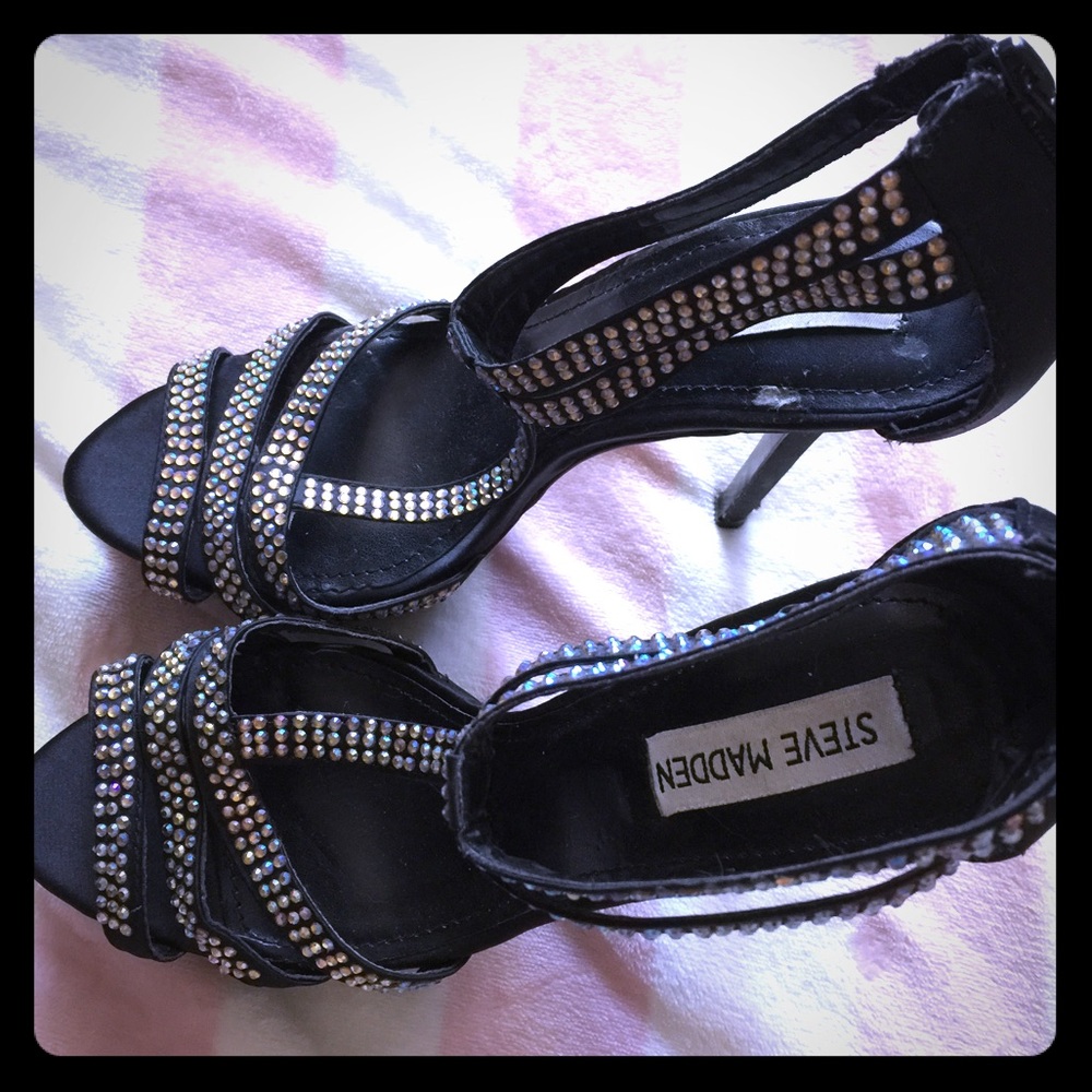 Steve Madden rhinestone heels