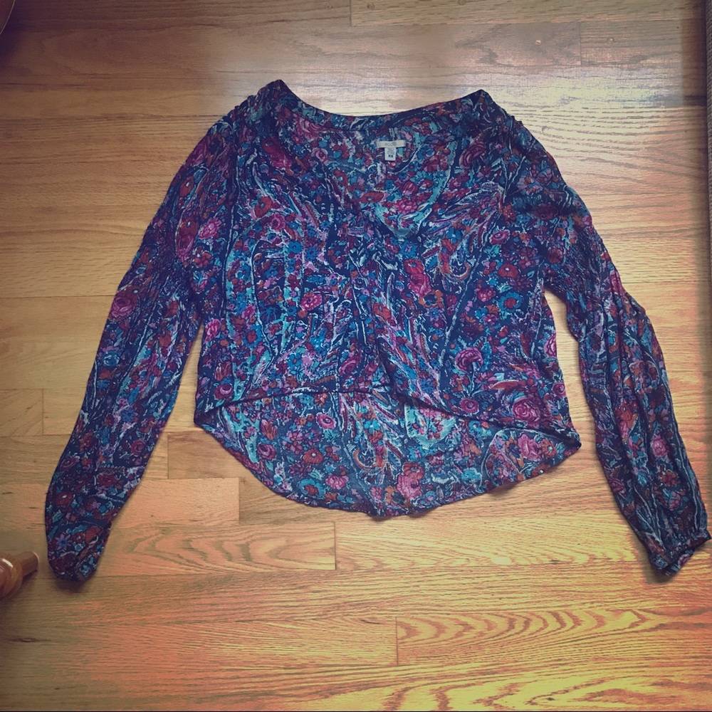 Ecote Urban Outfitters Long Sleeve Crop Top