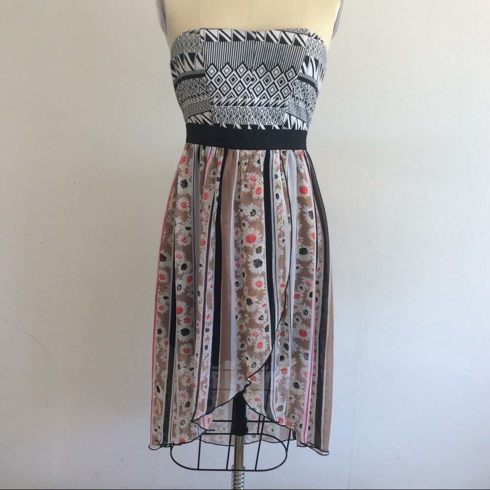 Xhilaration Hi-lo Strapless Dress