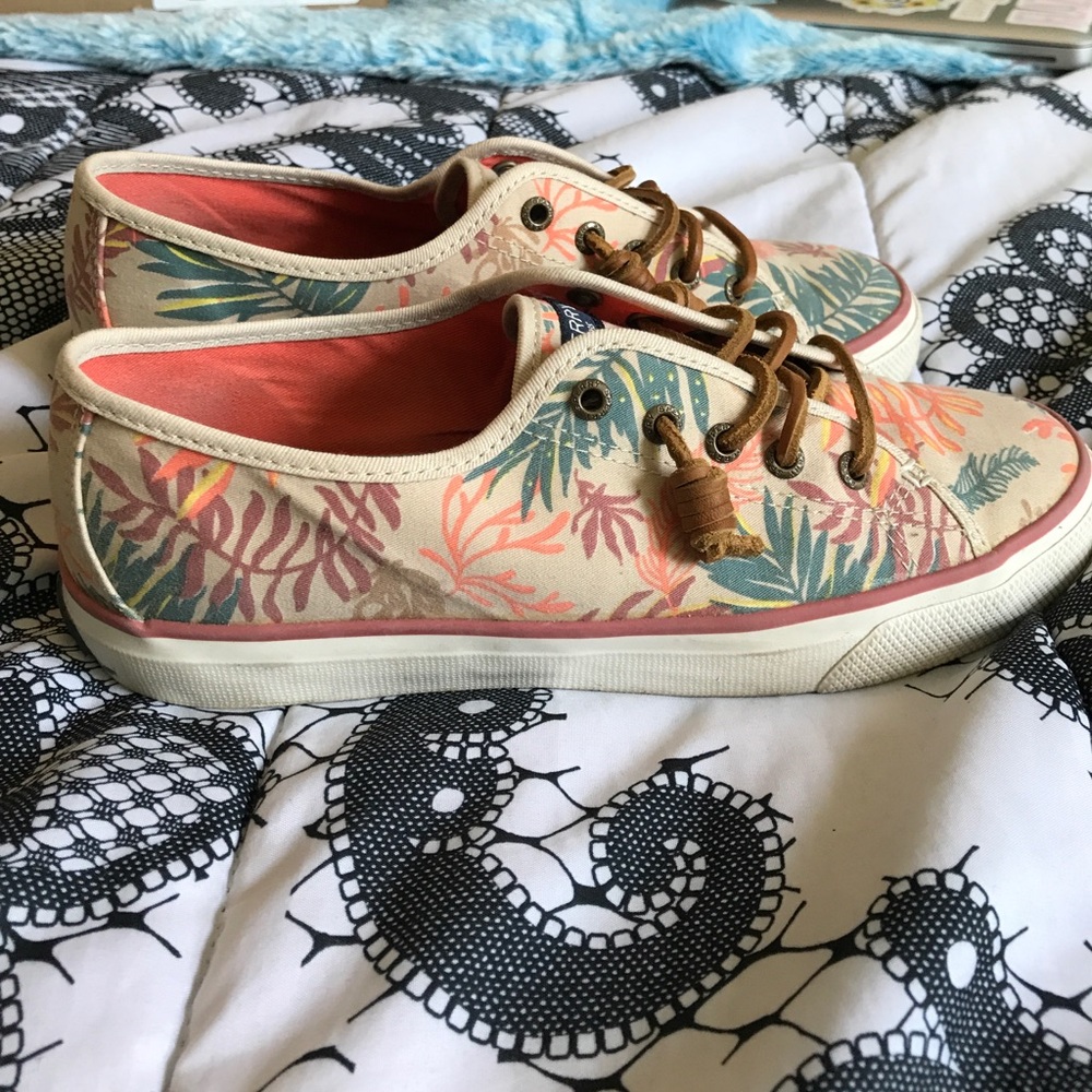 Tropical Sperry Sneakers
