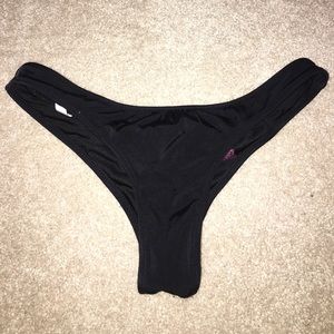 victoria's secret black itsy bikini bottoms xs
