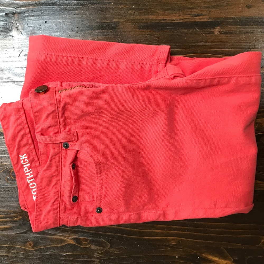 Jcrew coral toothpick jeans